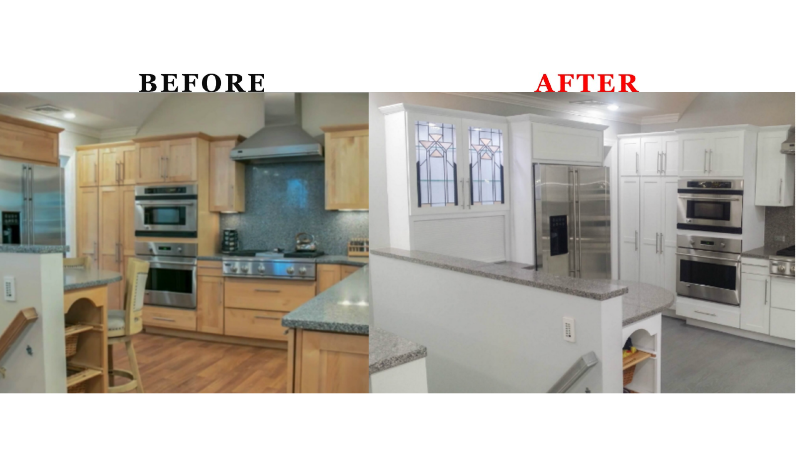 Kitchen Cabinet Painting Before And After kitchen Cabinet